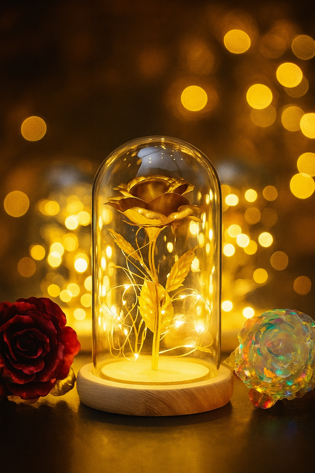 Forever Rose with LED Light