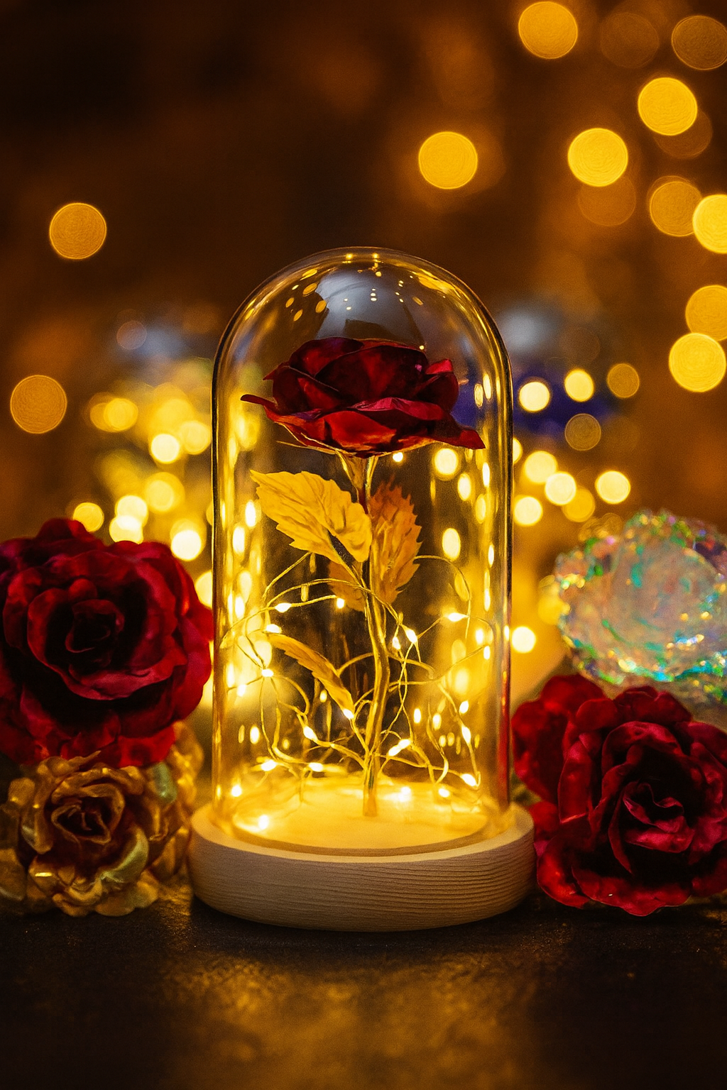 Forever Rose with LED Light